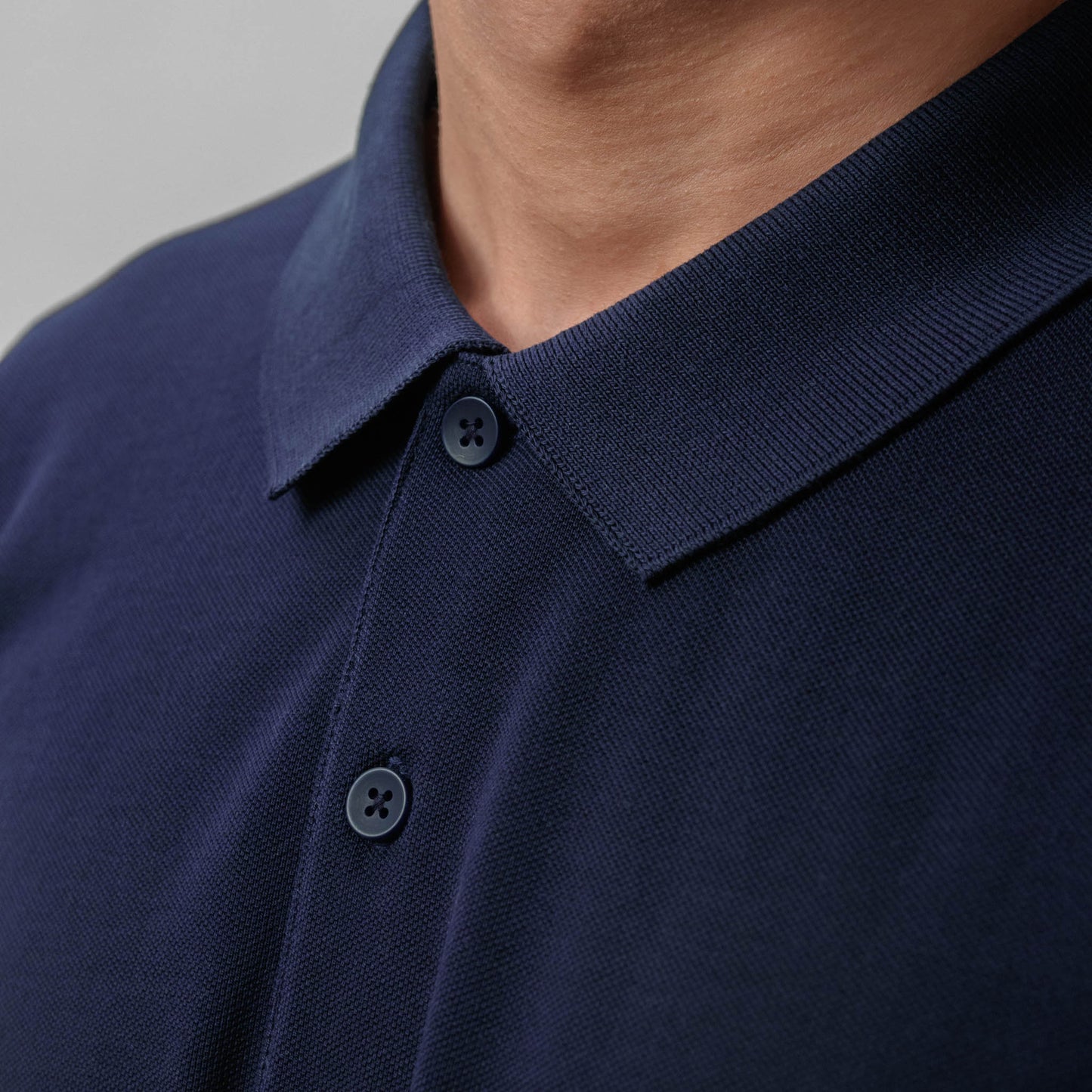 Men's Supima Piqué Polo - Navy